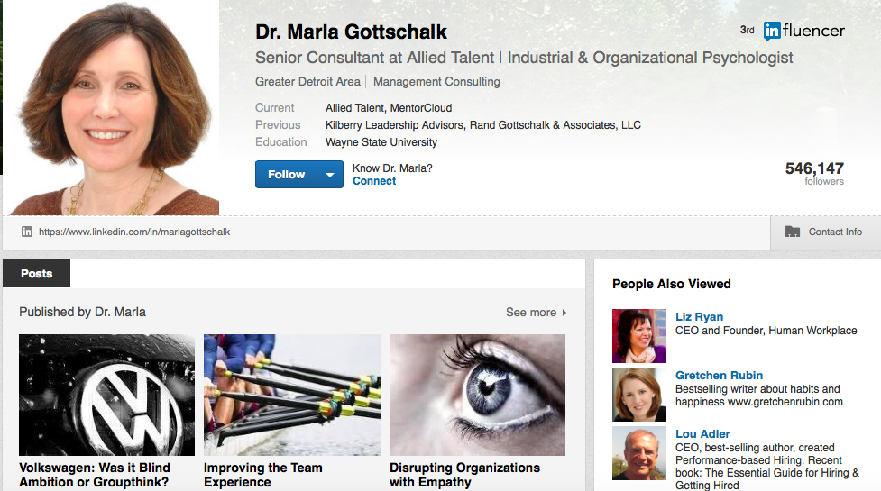 Dr. Gottschalk, a LinkedIn Influencer