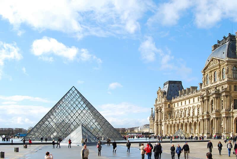 Louvre museum in Paris.