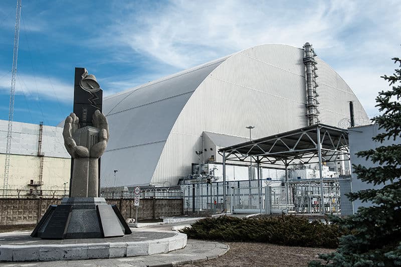 Chernobyl - The new safe confinement reactor 4 - built 2017.