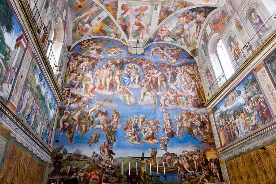 Sistine chapel in the Vatican Museu
