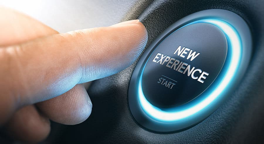 new experience button