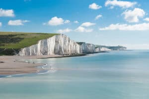 Seven Sisters National park white cliffs East Sussex England
