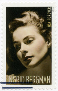 A stamp dedicated to Ingrid Bergman Photo Shutterstock Olga Popova