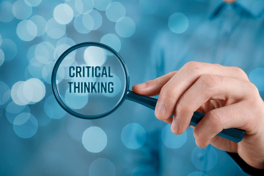 The necessity of critical thinking is not less important