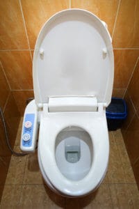 Japanese high tech modern toilet