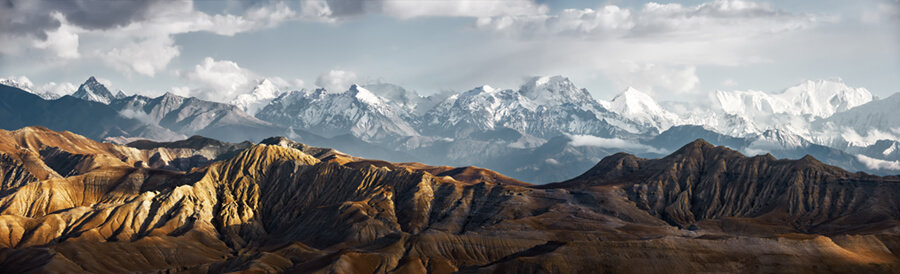 Panoramic view of Annapurna Nature Reserve Nepal