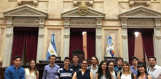 Dylan Bokler and his colleagues visiting The Argentinian National Congress