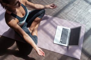 Video online training hatha yoga