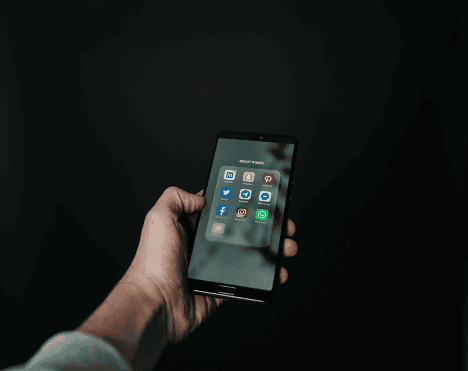 A person holding a phone.