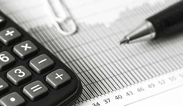 A pen and calculator. 
